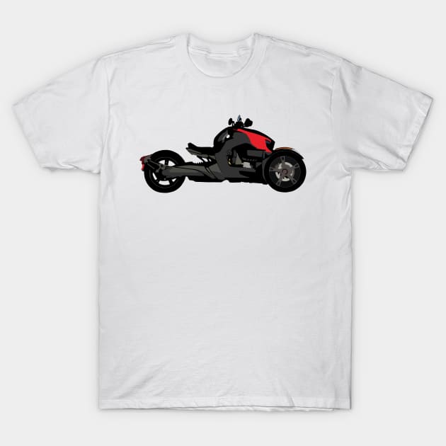 Can-Am Ryker Red T-Shirt by WiredDesigns